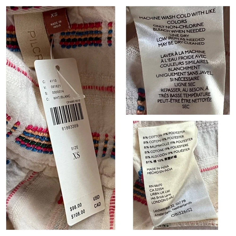 Anthropologie Femme Bella Blouse XS
